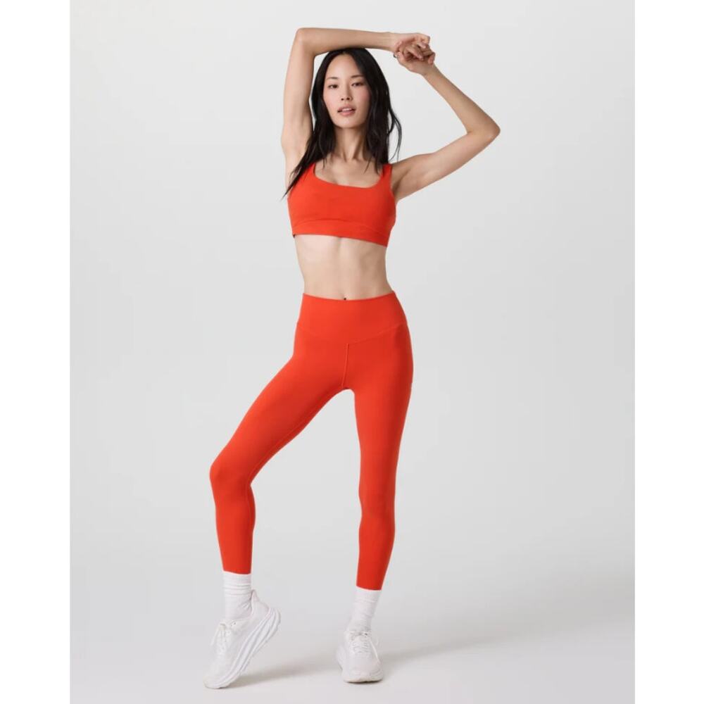 Vuori Orange AllTheForm Legging Yoga Pants Athletic Stretch Women's Size Medium